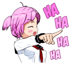 Asuka the School Girl sticker #12229920