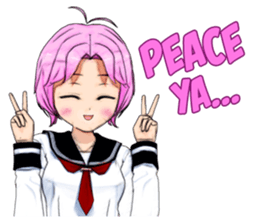 Asuka the School Girl sticker #12229921