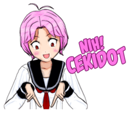 Asuka the School Girl sticker #12229923