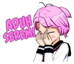 Asuka the School Girl sticker #12229928