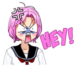 Asuka the School Girl sticker #12229930