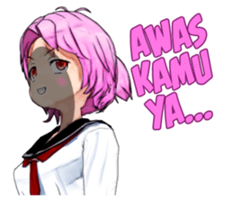 Asuka the School Girl sticker #12229939