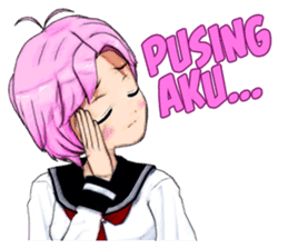 Asuka the School Girl sticker #12229940