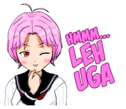 Asuka the School Girl sticker #12229948