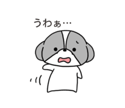 Playful cute Shih Tzu sticker2 sticker #12230233