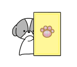 Playful cute Shih Tzu sticker2 sticker #12230241