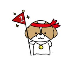 Playful cute Shih Tzu sticker2 sticker #12230242