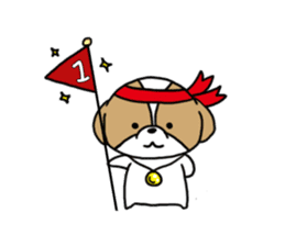 Playful cute Shih Tzu sticker2 sticker #12230242