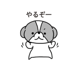Playful cute Shih Tzu sticker2 sticker #12230243