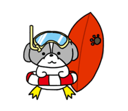 Playful cute Shih Tzu sticker2 sticker #12230253