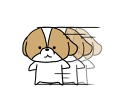 Playful cute Shih Tzu sticker2 sticker #12230256