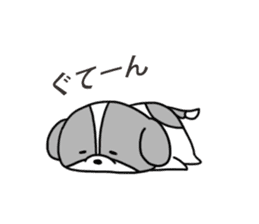 Playful cute Shih Tzu sticker2 sticker #12230261