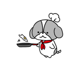 Playful cute Shih Tzu sticker2 sticker #12230263