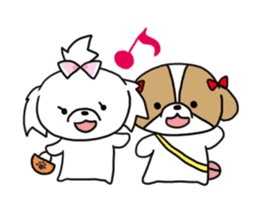 Playful cute Shih Tzu sticker2 sticker #12230268