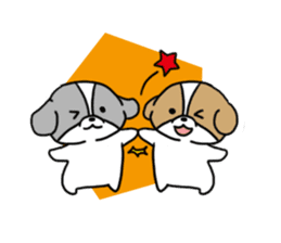Playful cute Shih Tzu sticker2 sticker #12230269