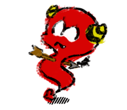 Floating Devil sticker #12230334