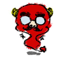 Floating Devil sticker #12230349