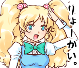 BlondGirlStickerRe sticker #12230830