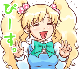 BlondGirlStickerRe sticker #12230838