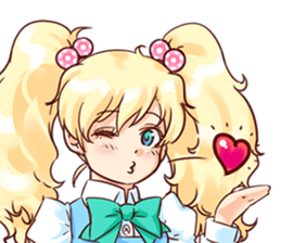 BlondGirlStickerRe sticker #12230844