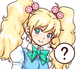 BlondGirlStickerRe sticker #12230845