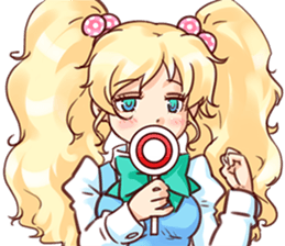 BlondGirlStickerRe sticker #12230858