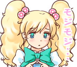 BlondGirlStickerRe sticker #12230862