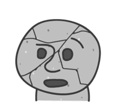 Emotion of Stone-Man sticker #12232444