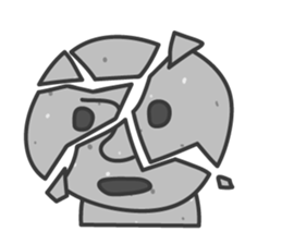 Emotion of Stone-Man sticker #12232445