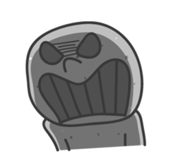 Emotion of Stone-Man sticker #12232452