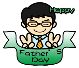 A special gift for dear daddy sticker #12232489