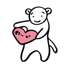 a bear help cute conversation sticker #12233390