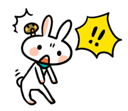 Rabbit and fairy sticker #12233647