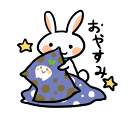 Rabbit and fairy sticker #12233649