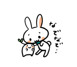 Rabbit and fairy sticker #12233653