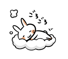 Rabbit and fairy sticker #12233655
