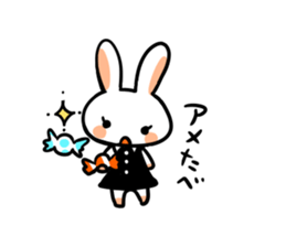 Rabbit and fairy sticker #12233659