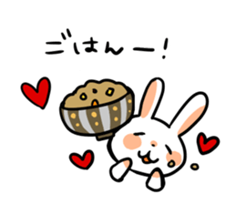 Rabbit and fairy sticker #12233660