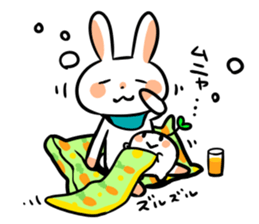 Rabbit and fairy sticker #12233663