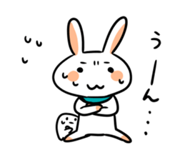 Rabbit and fairy sticker #12233665