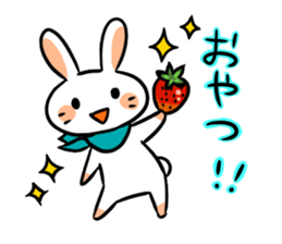 Rabbit and fairy sticker #12233666
