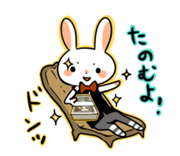 Rabbit and fairy sticker #12233668