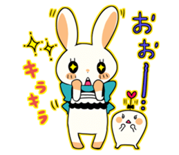 Rabbit and fairy sticker #12233669