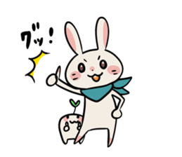 Rabbit and fairy sticker #12233673