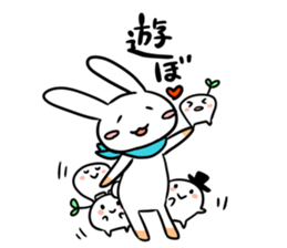 Rabbit and fairy sticker #12233675