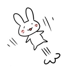 Rabbit and fairy sticker #12233677