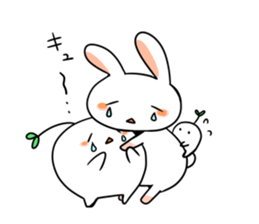 Rabbit and fairy sticker #12233679