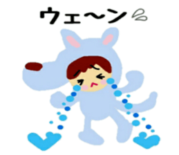 Costume of the animal sticker #12234105