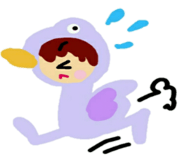 Costume of the animal sticker #12234114