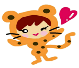 Costume of the animal sticker #12234120